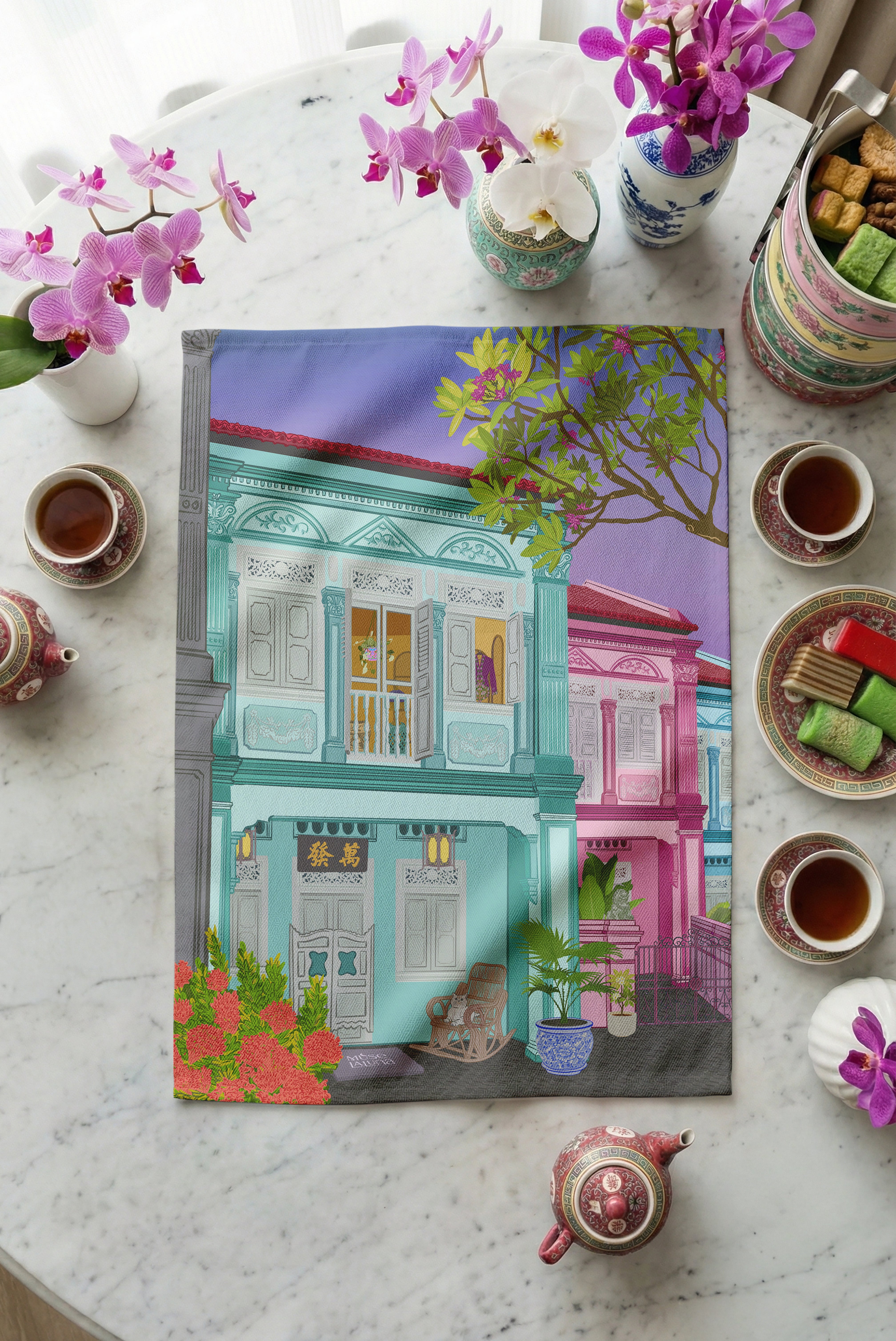 Muselaluna Tea towel - Everton Evenings