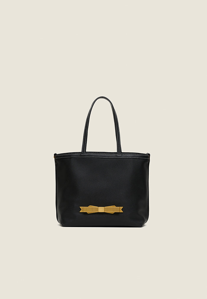 Nala Mini Nina Leather Bag - Black