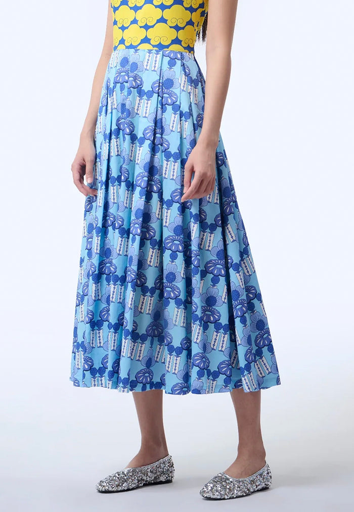 Nala Mix Cheongsam - Crystal Blossom Blue