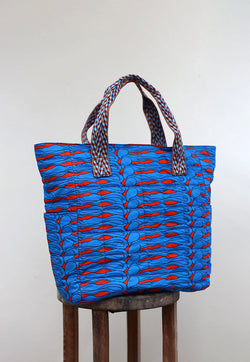 Nala Hana Quilted Tote - Oriental Blue