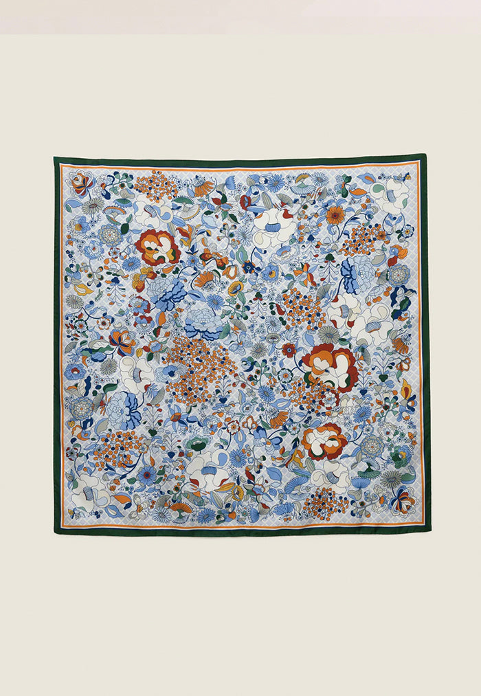 Nala Mandi Bunga Silk Scarf - Fresh Air