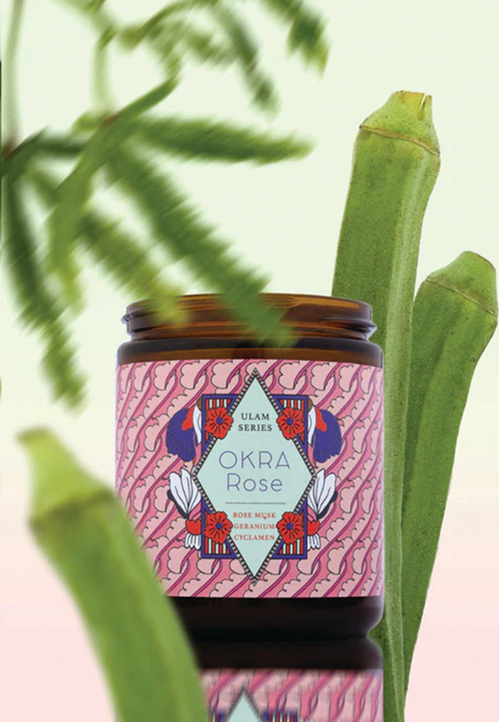 Nala Scented Candle - Okra Rose