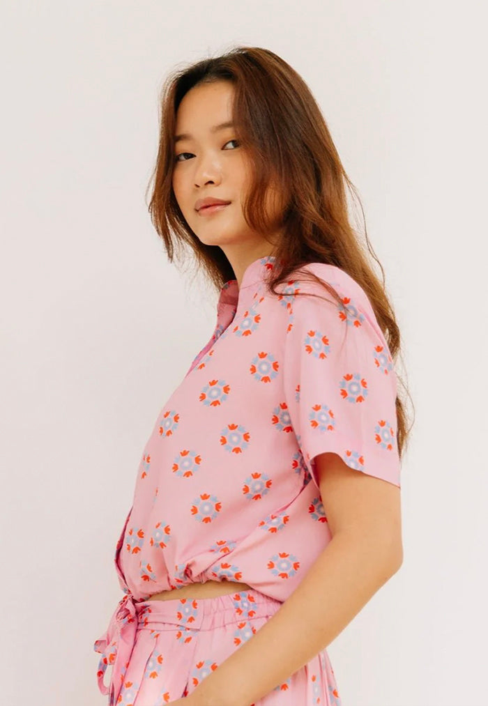 One Puram Bliss Shirt - Pink Pop