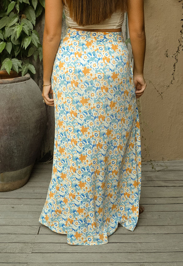 One Puram Tropez Skirt - Azure Blossom