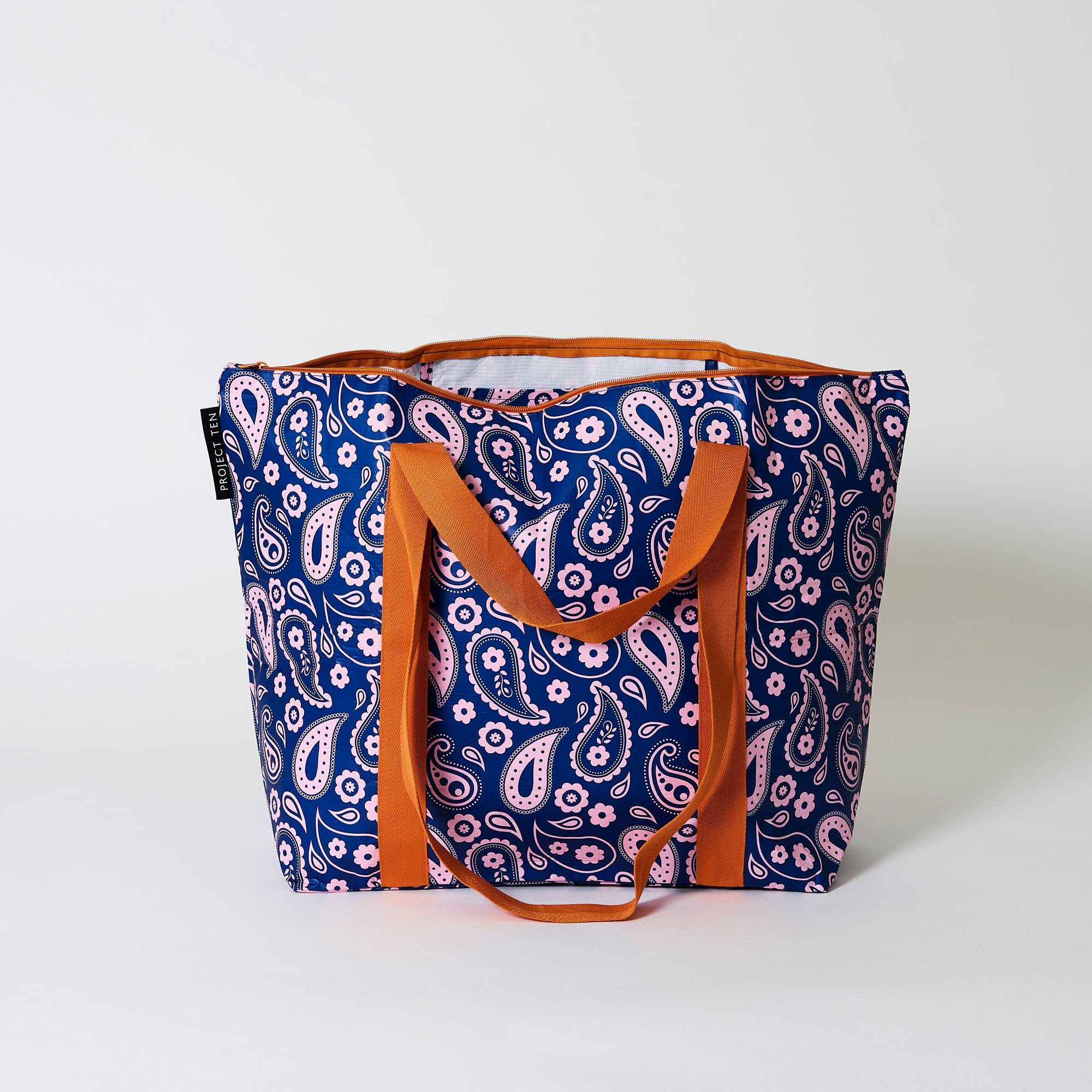 Project Ten Zip Up Medium Tote - Paisley