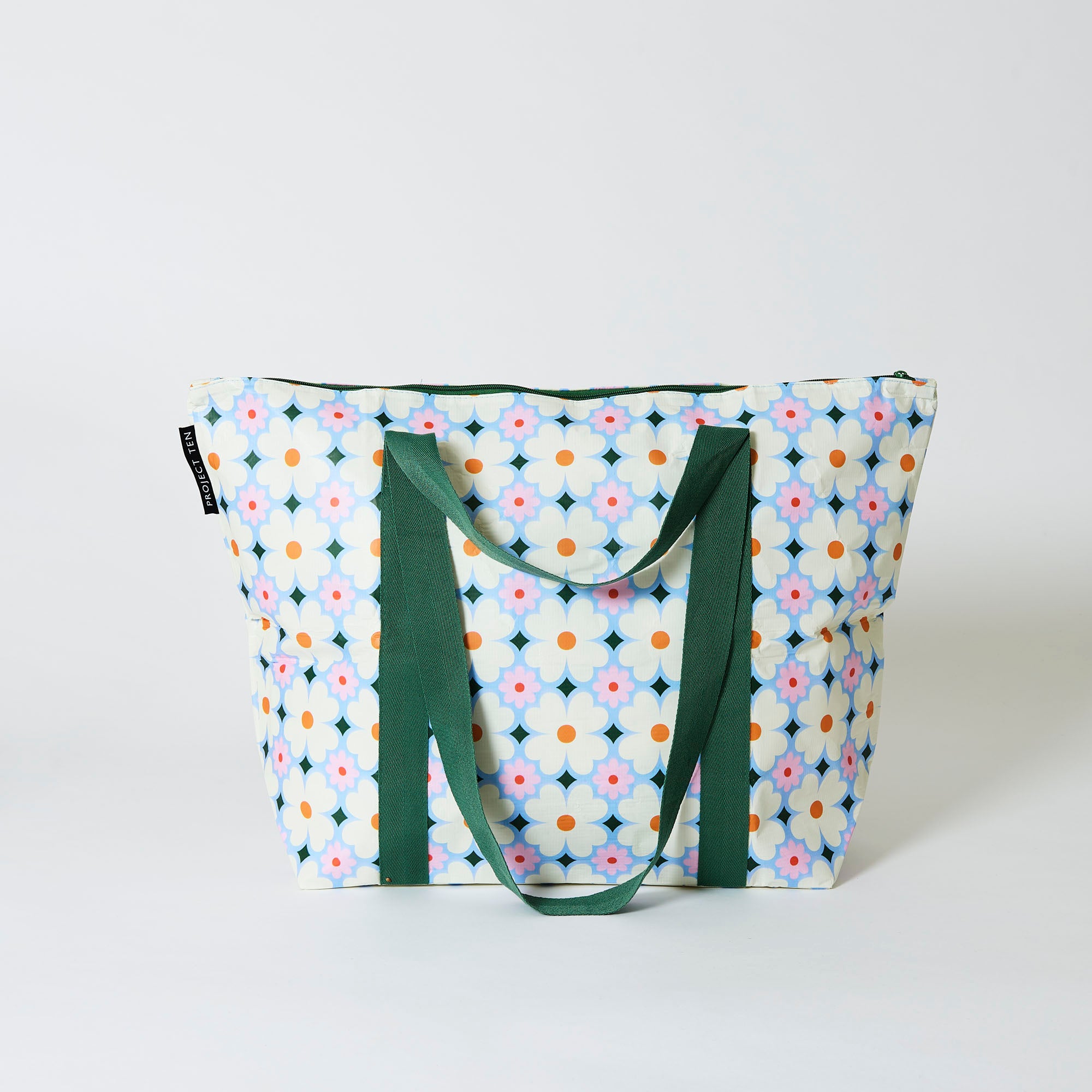 Project Ten Zip Up Medium Tote - Daisy