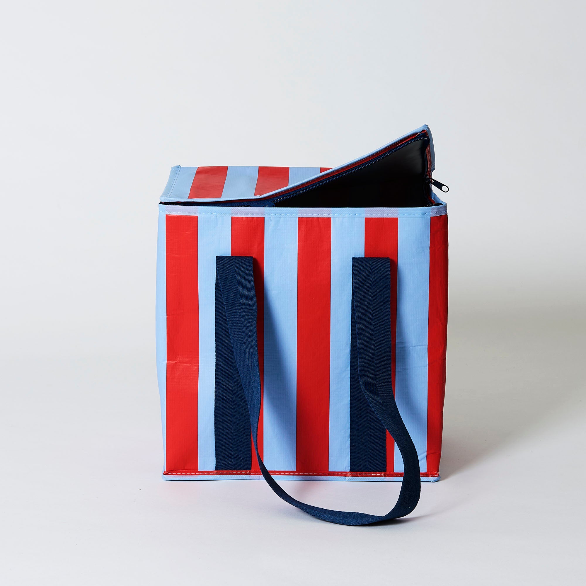 Project Ten Mini Insulated Cooler Bag - Red Blue Stripe