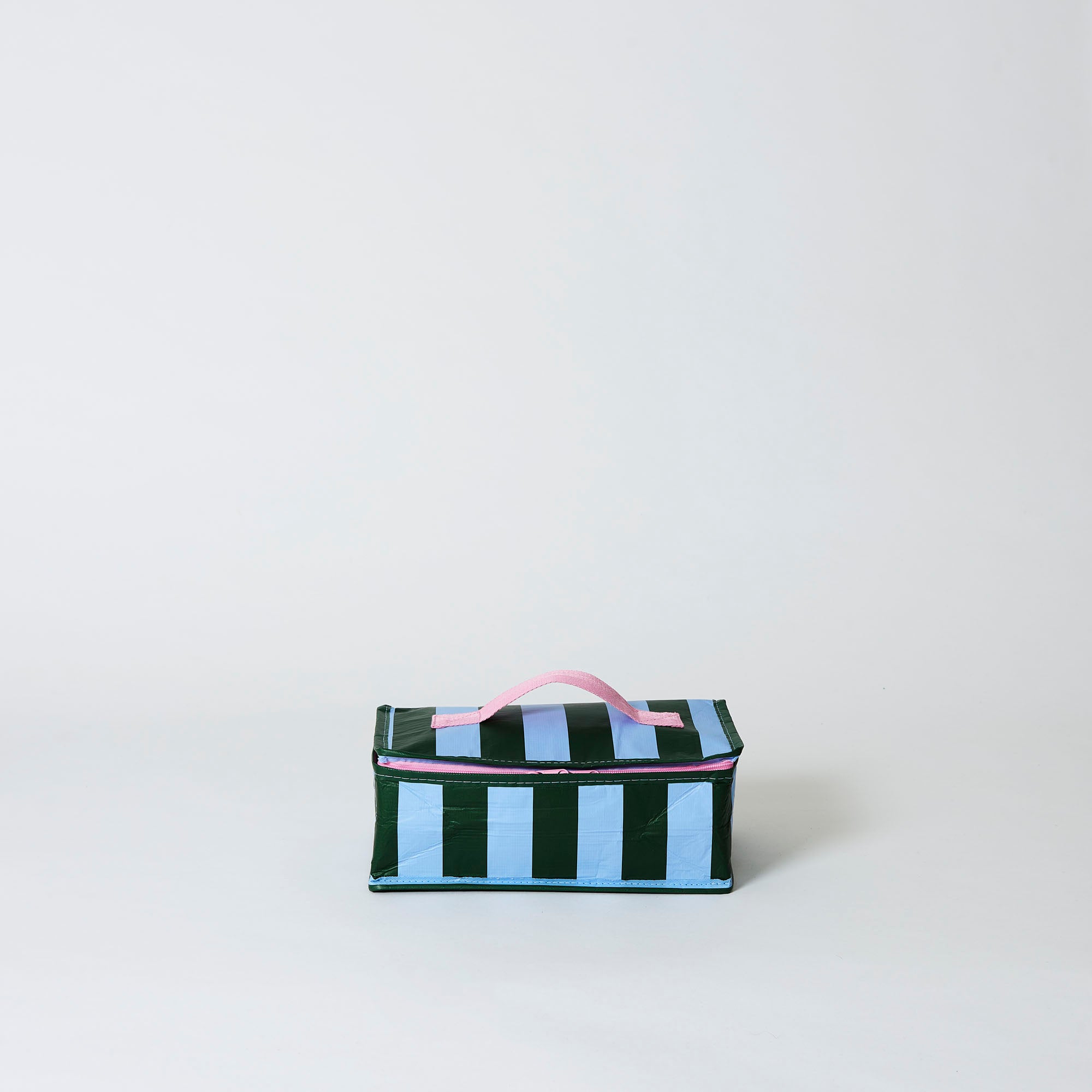 Project Ten Insulated Lunch Bag - Green Blue Stripe