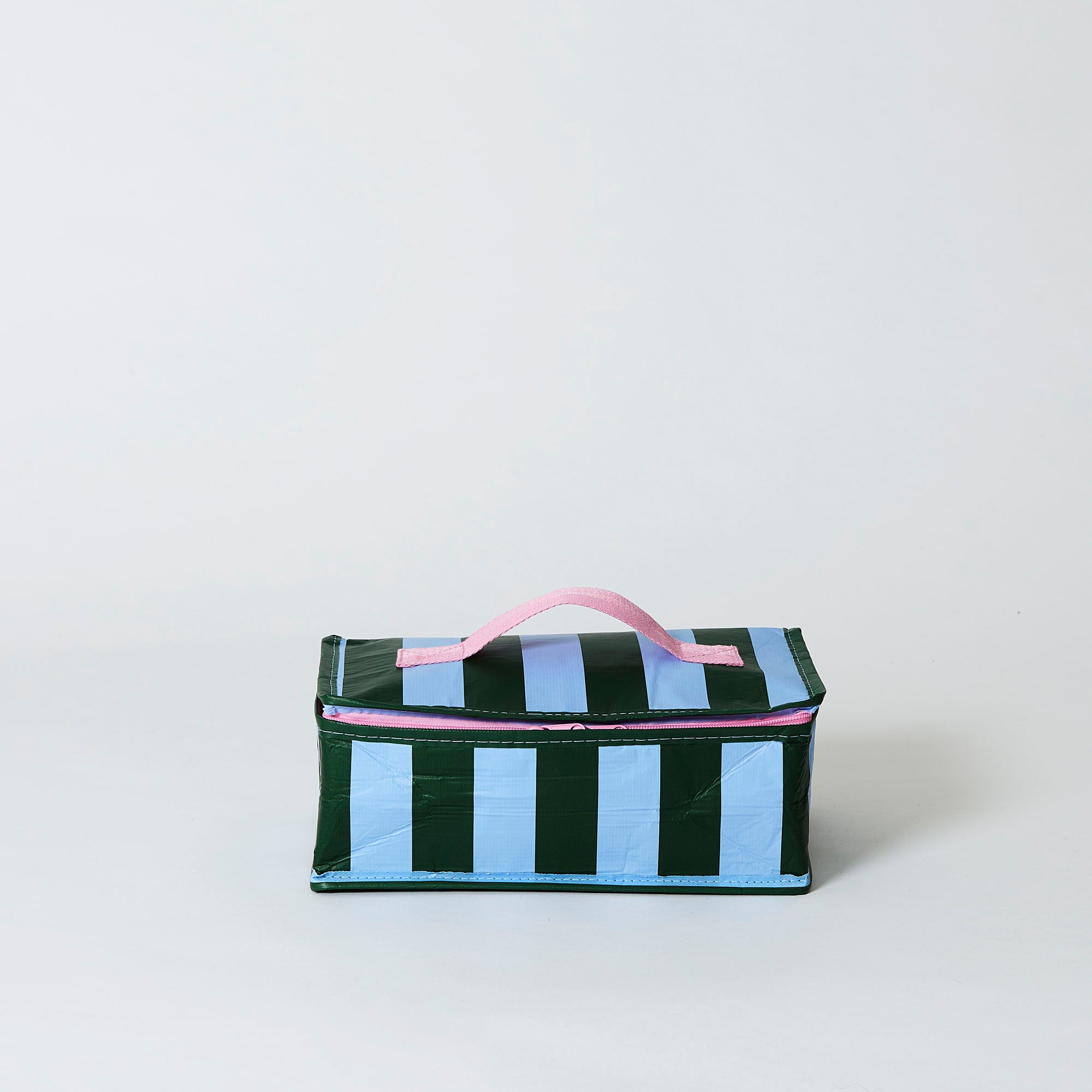 Project Ten Insulated Lunch Bag - Green Blue Stripe