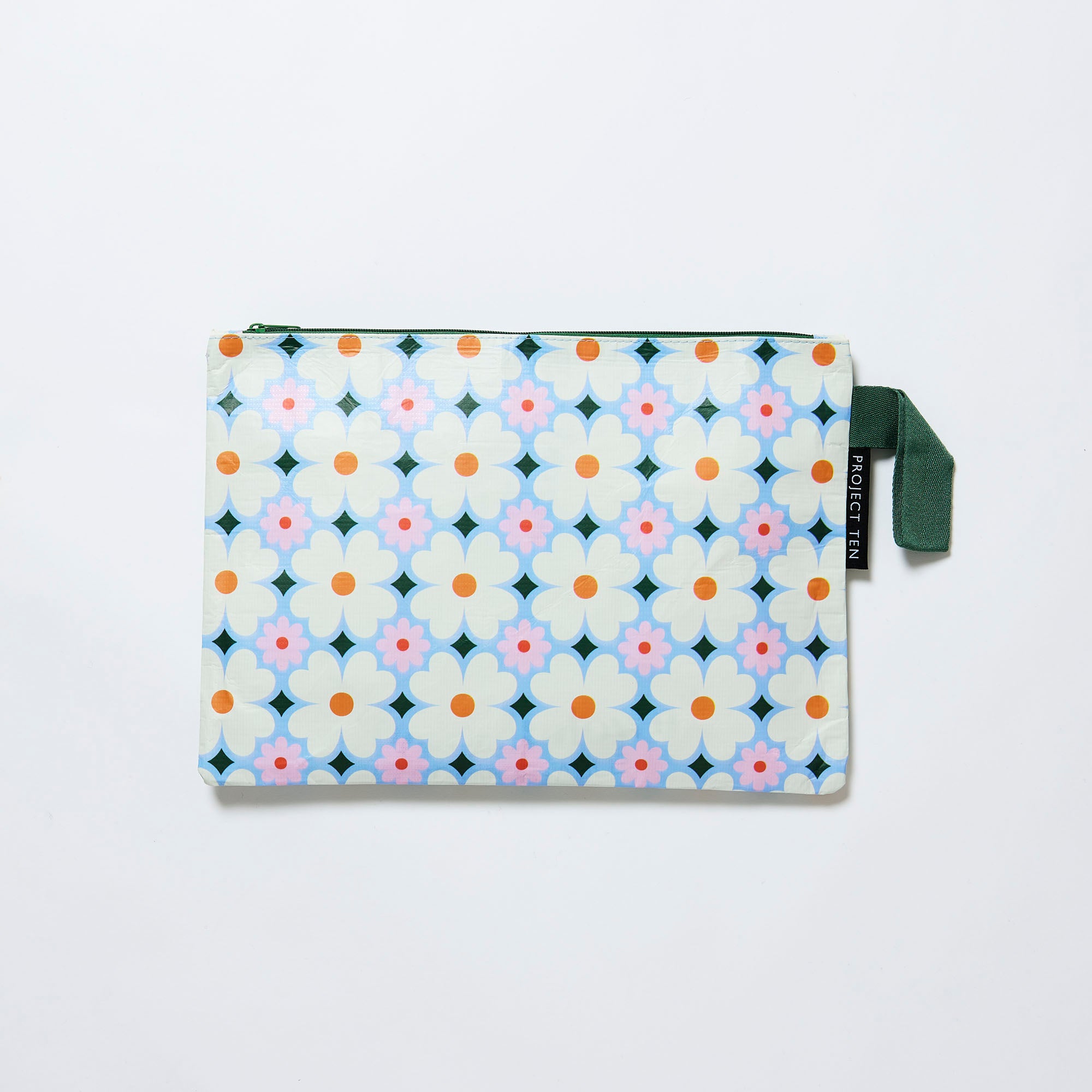 Project Ten Large Zip Pouch - Daisy