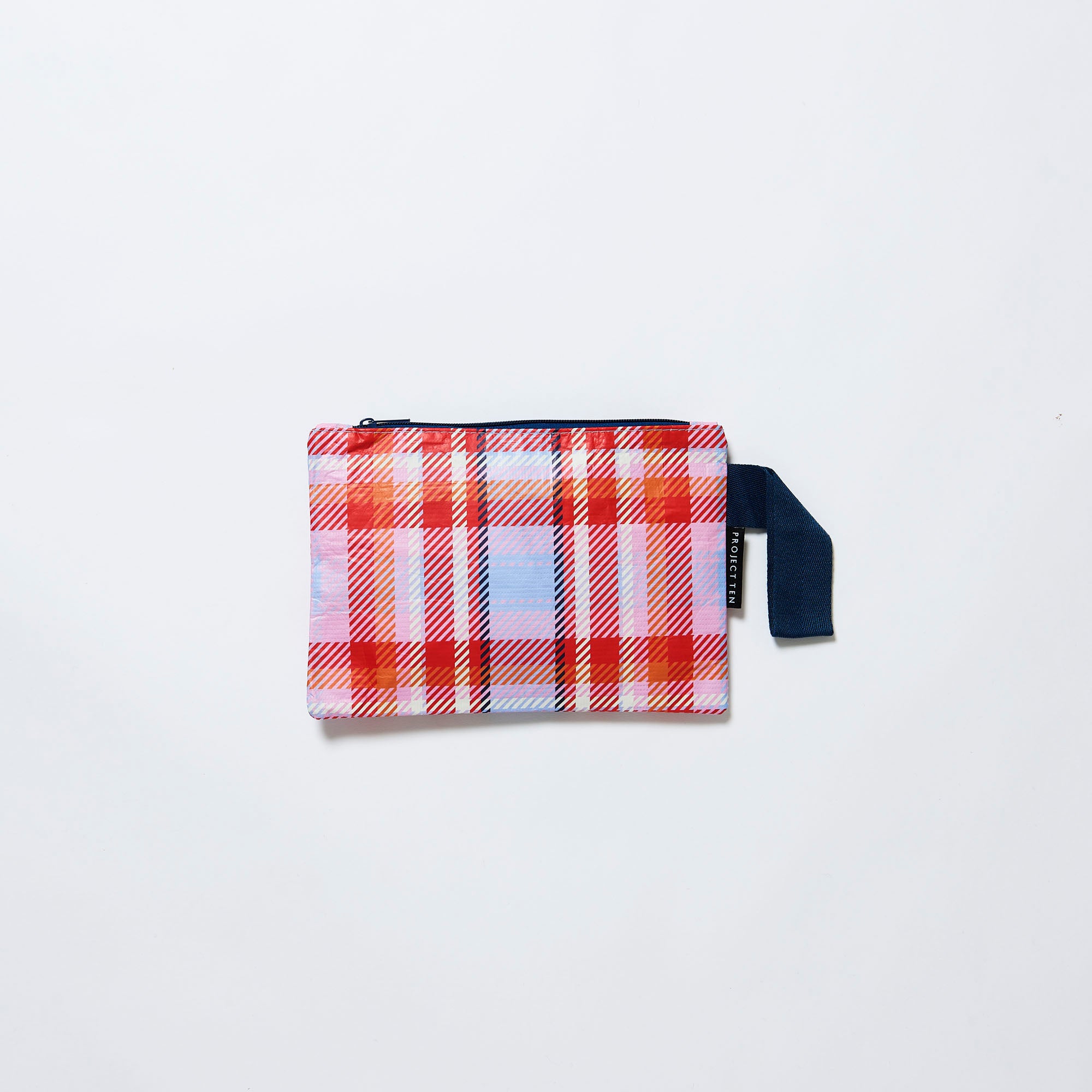 Project Ten Mini Zip Pouch - Tartan