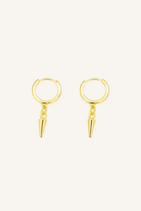 Image 13: Pantala Lini Huggie Hoop Earrings - Spike
