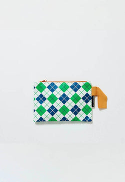 Project Ten Mini Zip Pouch - Argyle