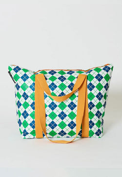 Project Ten Zip Up Medium Tote - Argyle