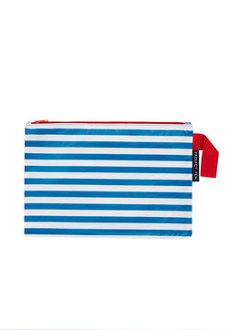 Project Ten Large Zip Pouch - Breton Stripes