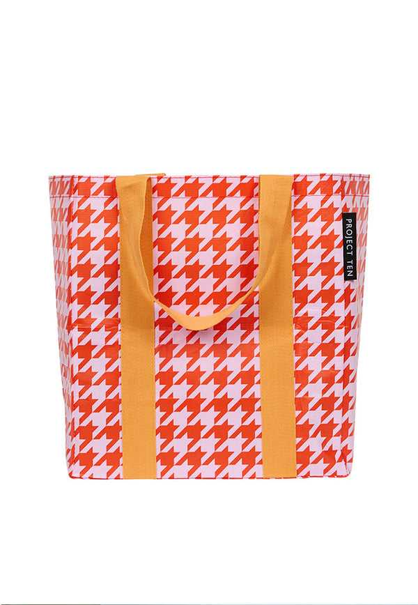 Project Ten Shopper Tote - Houndstooth