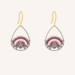 Pantala Teardrop Earrings - Purple