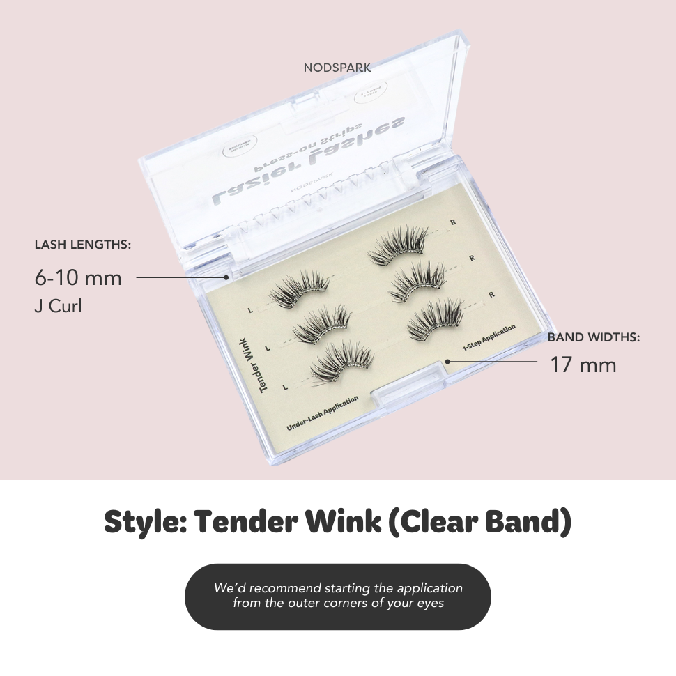 Nodspark - Tender Wink (Clear Band) LAZIER Lashes
