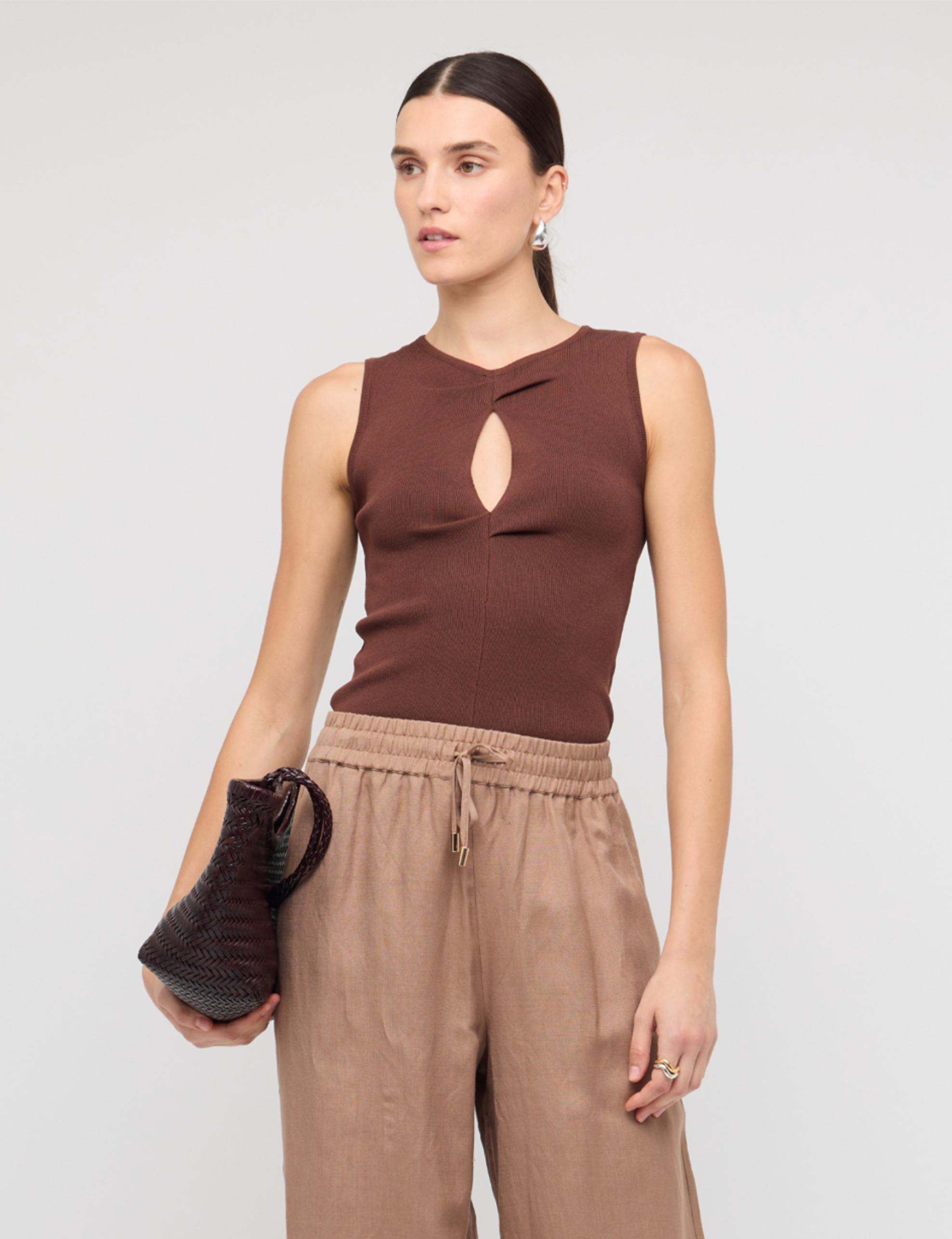 Staple the Label Arden Cutout Knit Top