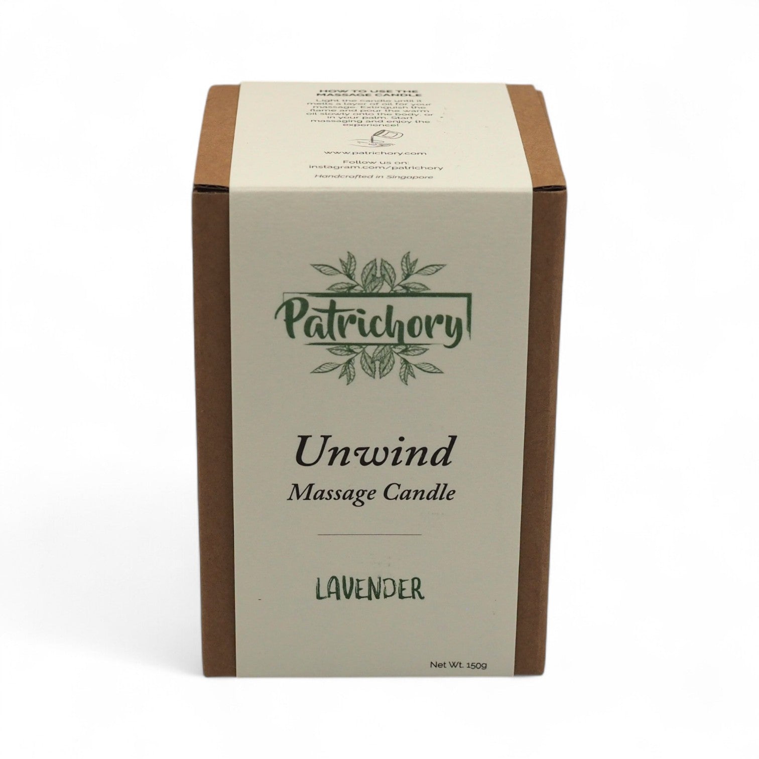 Patrichory - Unwind Lavender Massage Candle