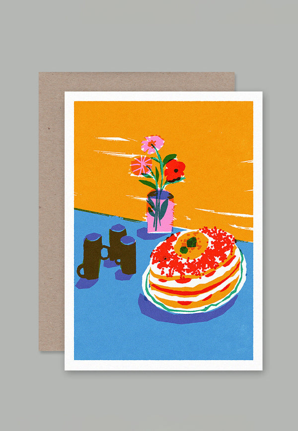 AHD Greeting Card - Still Life with Cake