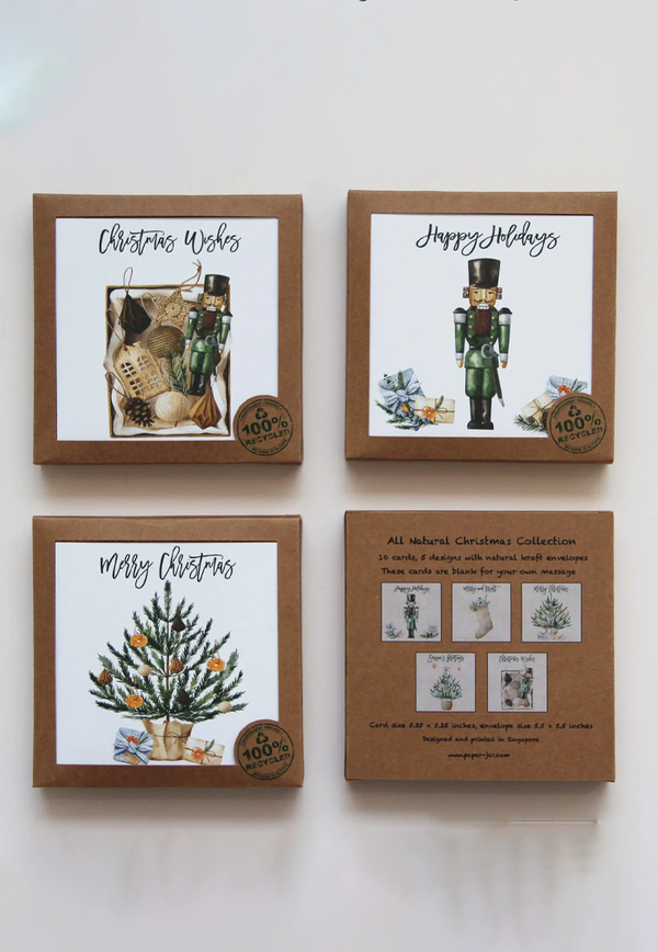 Paperjar Christmas Card Box Set: All Natural