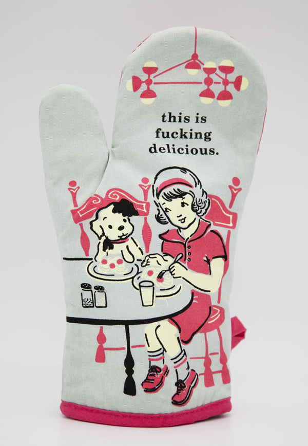 This is Fxxking Delicious Oven Mitt