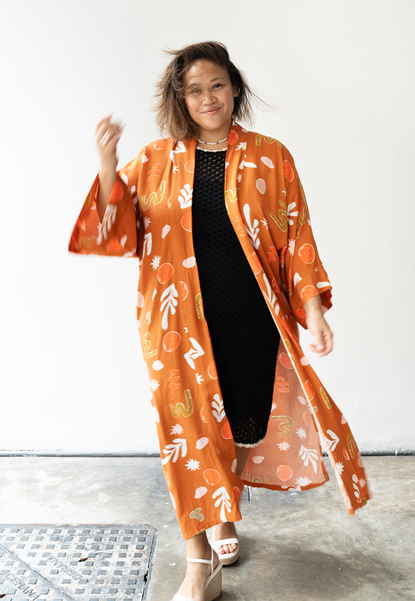 Dahlia Maxi Kimono - Mirage