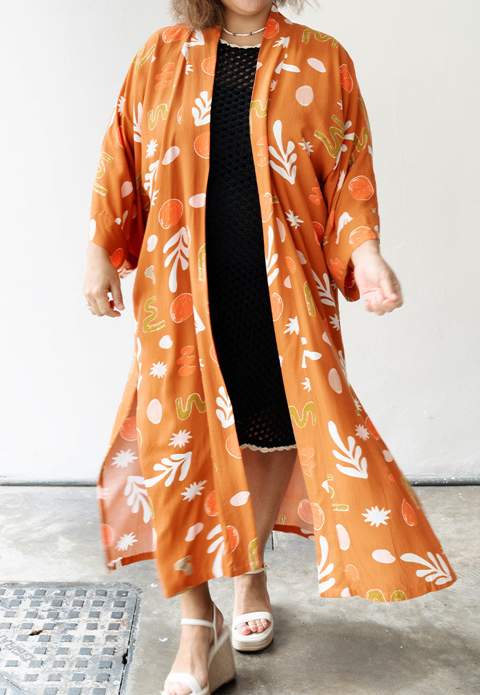 Dahlia Maxi Kimono - Mirage