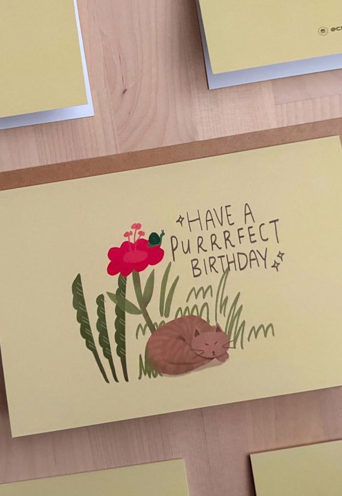 Cravin' Space Have a Purrrfect Birthday Card