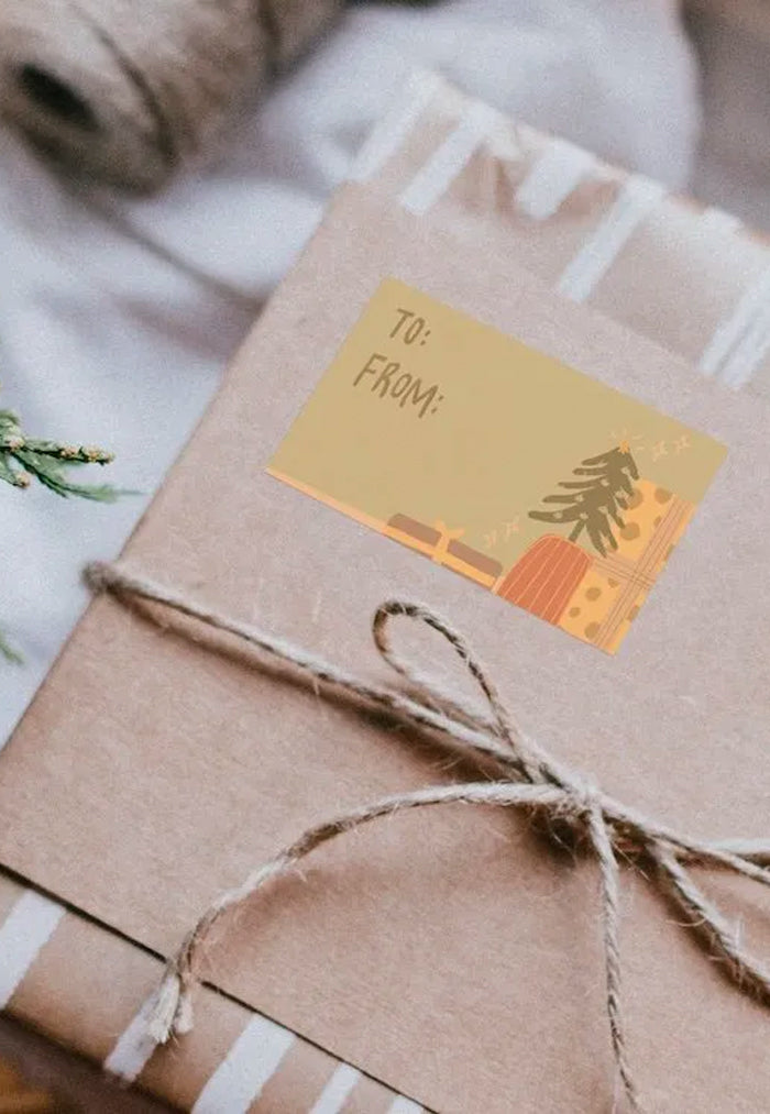 Cravin' Space Christmas Gift Labels