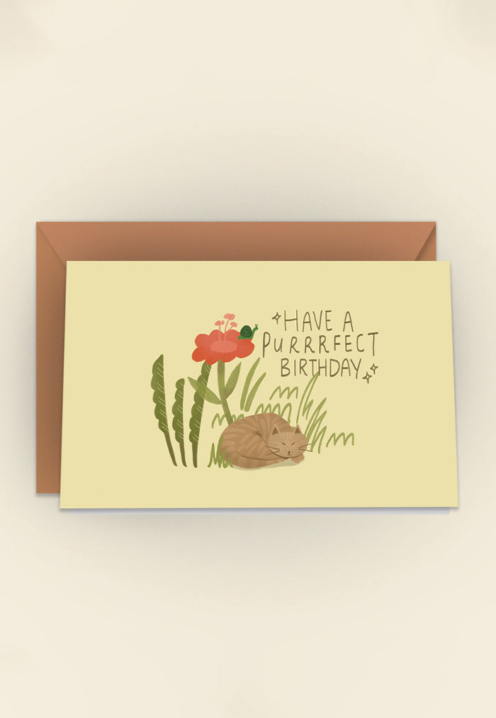 Cravin' Space Have a Purrrfect Birthday Card