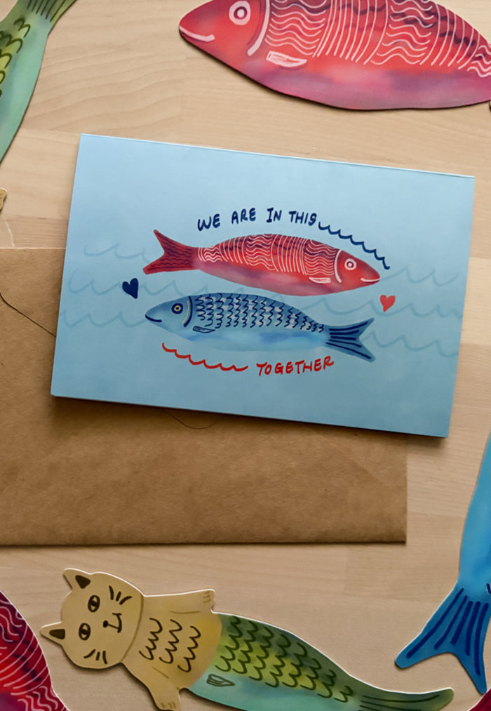 Cravin' Space Sardines in Love Card