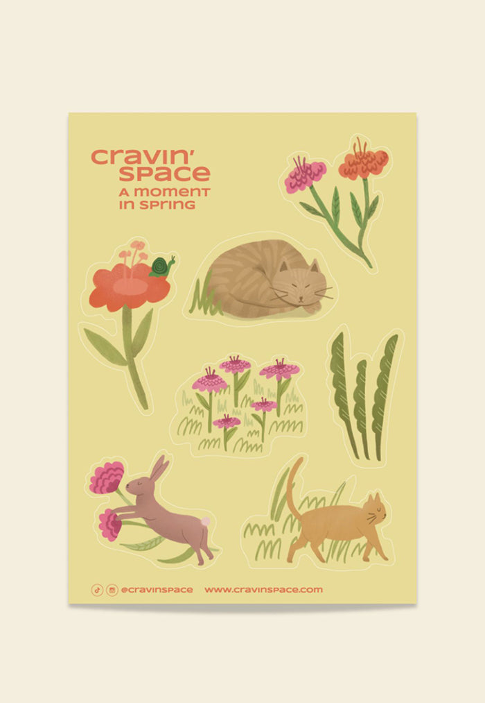 Cravin' Space A Moment In Spring Sticker Sheet