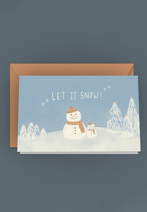 Cravin' Space Let It Snow Card