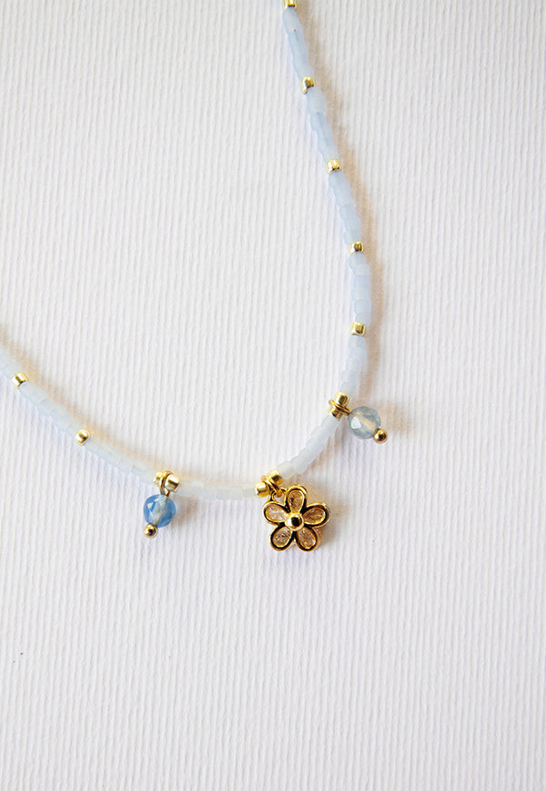 Envet Flora Necklace - Blue