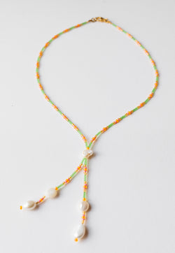 Envet Emberald Lariat Necklace