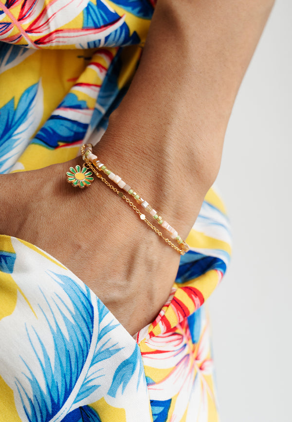 Envet Double Layered Bracelet - Floraglow