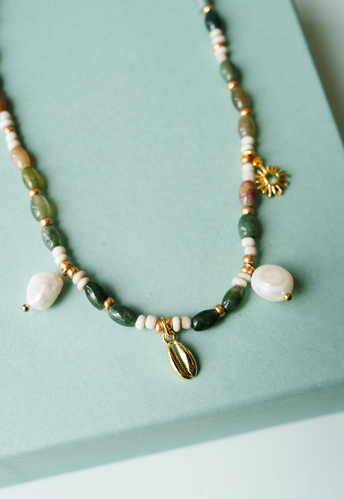 Envet Olive Lustre Necklace