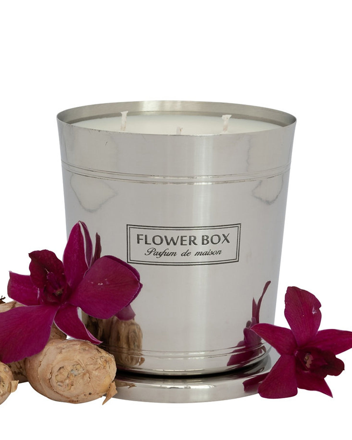 Flower Box Hallmark Candle (1kg) - Amber Orchid