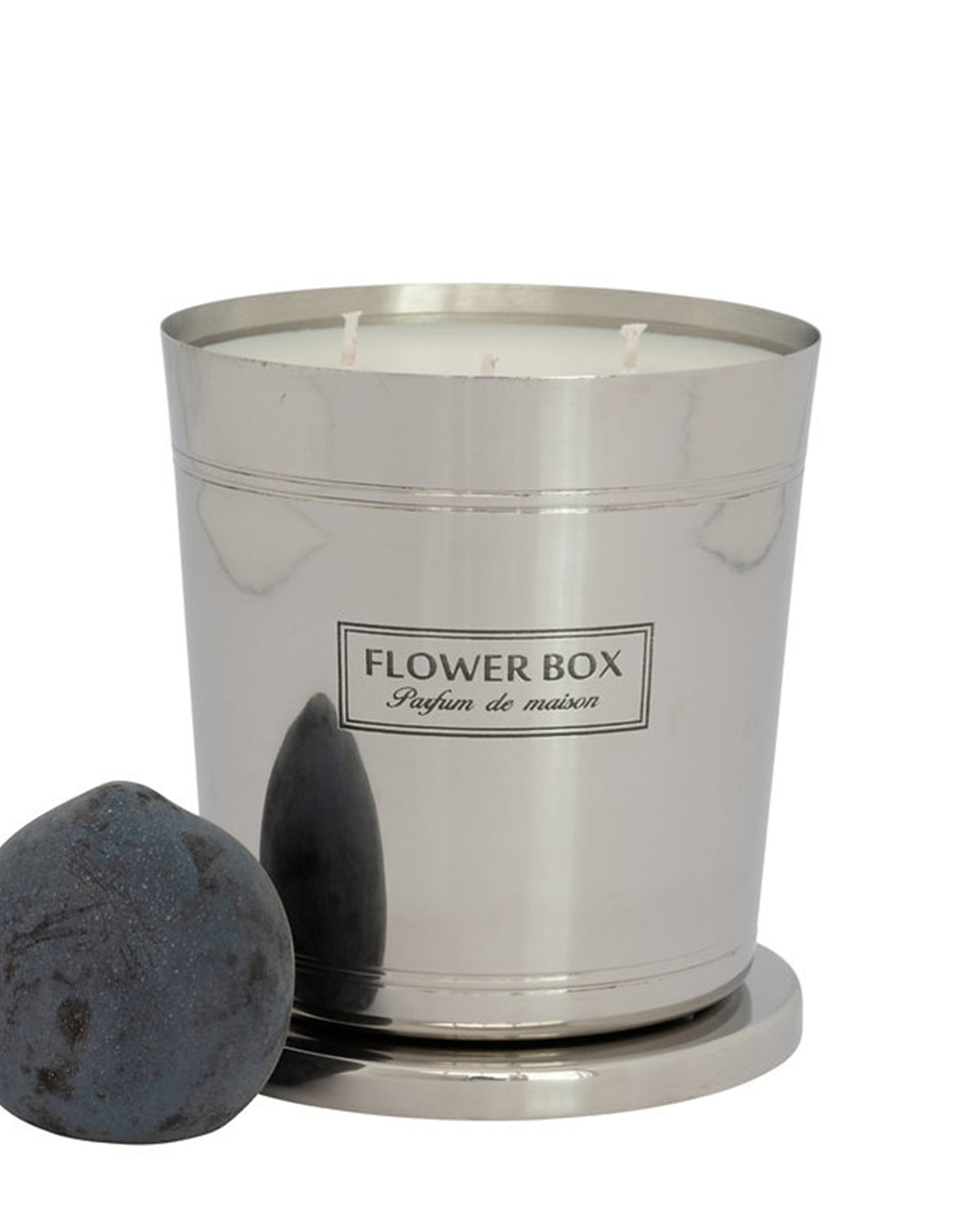 Flower Box Hallmark Candle (1kg) - Blood Plum & Leather
