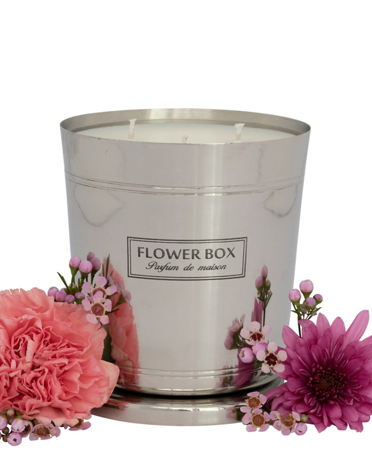 Flower Box Hallmark Candle (1kg) - Pink Flowers