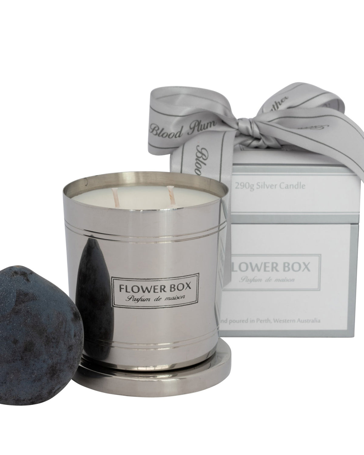 Flower Box The Standard Candle (300g) - Blood Plum & Leather