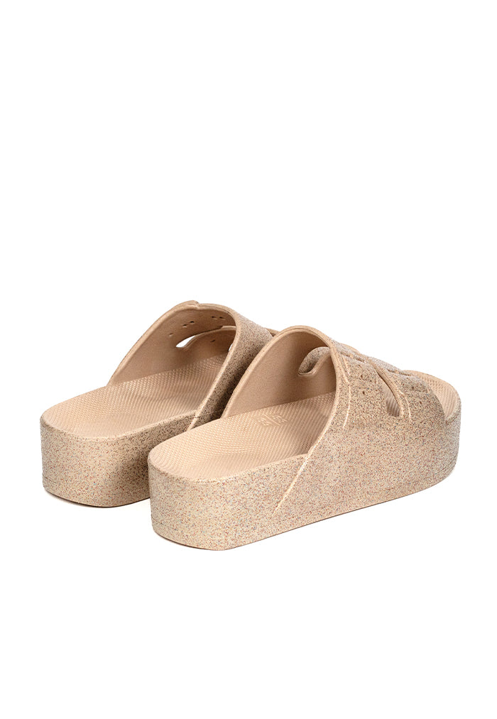 Freedom Moses High Sandy Glitter Platforms