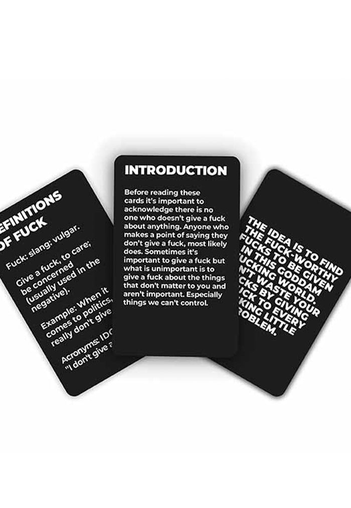 Gift Republic How To Give Zero F**ks Card Pack