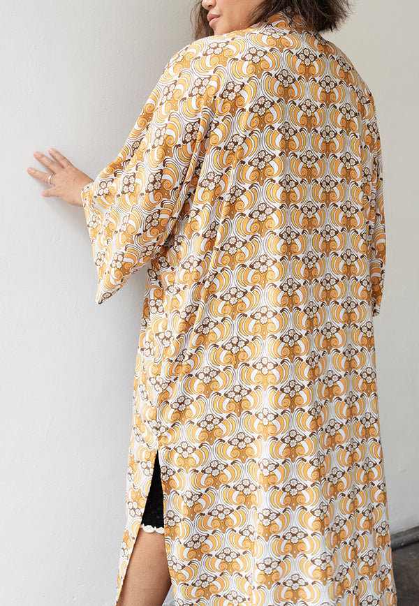 Dahlia Maxi Kimono - Lemon Groovy