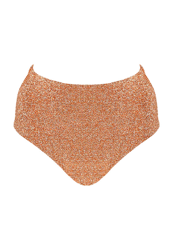 HÁI High Waisted Bikini Bottom - Light Copper