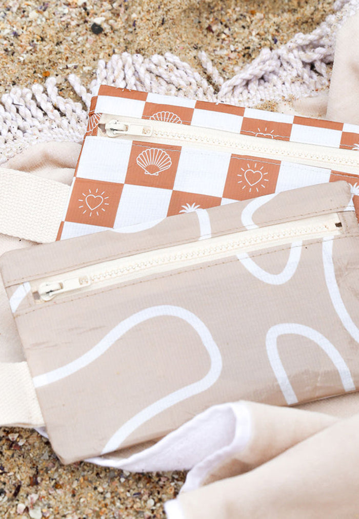 Hello Weekend Phone Pouch - Latte
