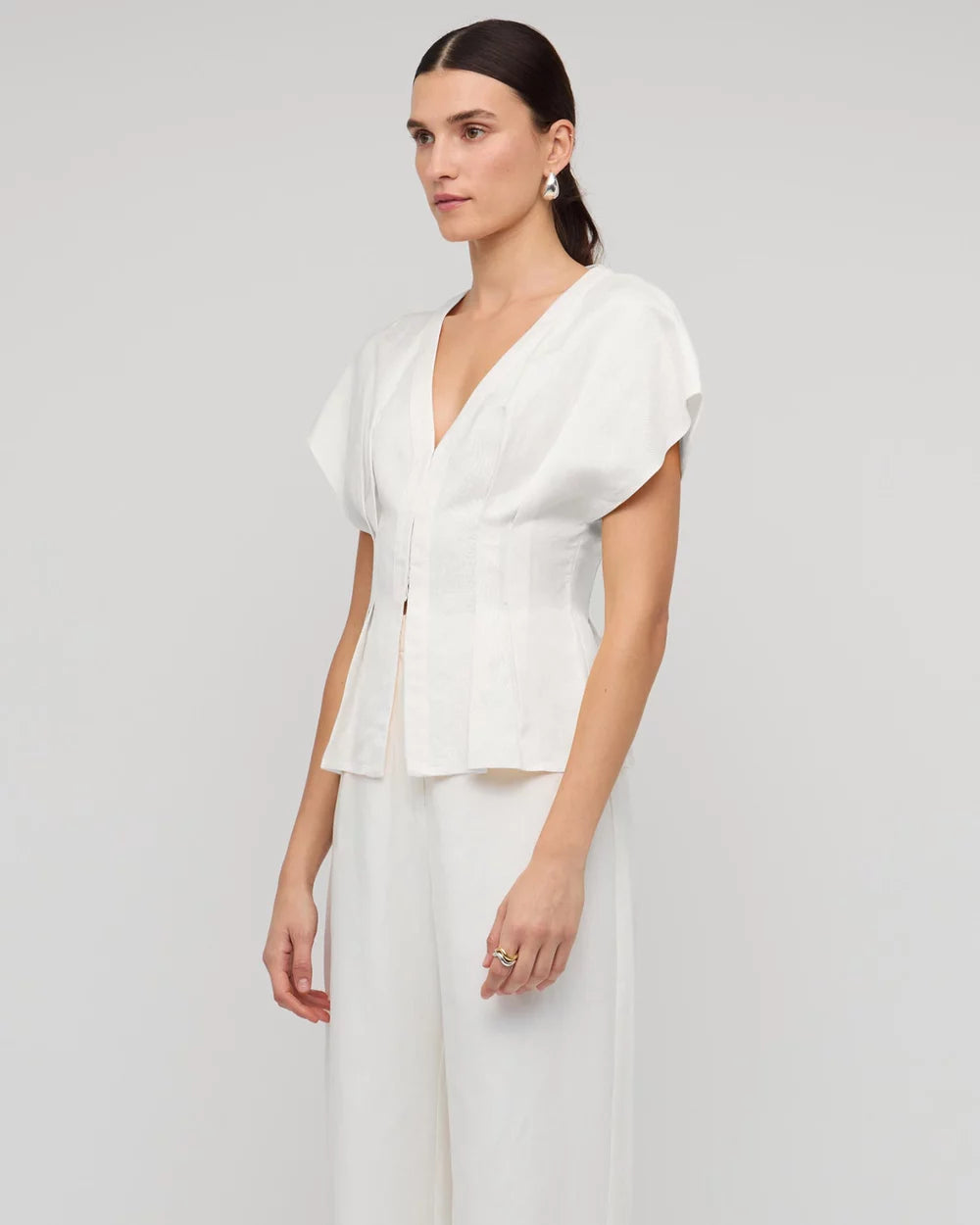 Staple the Label Estelle Pleated Blouse