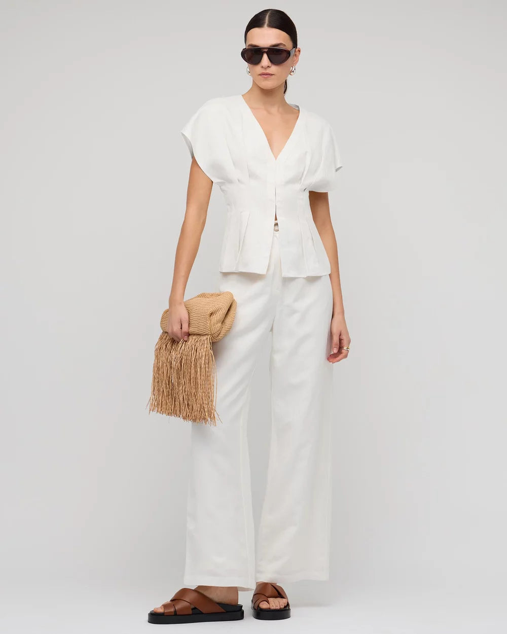 Staple the Label Estelle Pleated Blouse